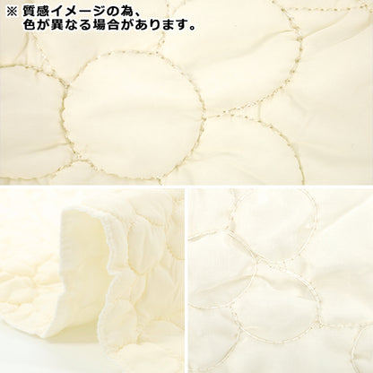 生地 『カジュアルキルトカットクロス フラワー大 約50×80cm ライトブルー CQ-CA-1LBL』