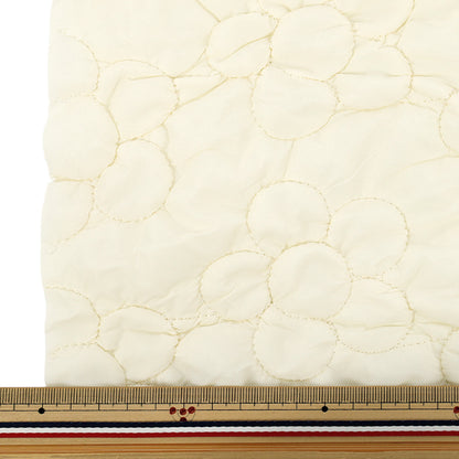 الأقمشة "النقبة غير الرسمية"قماش مقطوع زهرة كبيرة تقريبا. 50 × 80 سم أبيض CQ-CA-1WH"