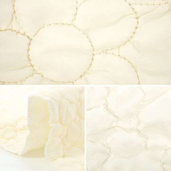 الأقمشة "النقبة غير الرسمية"قماش مقطوع زهرة كبيرة تقريبا. 50 × 80 سم أبيض CQ-CA-1WH"