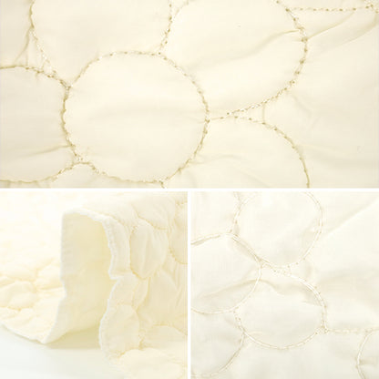 الأقمشة "النقبة غير الرسمية"قماش مقطوع زهرة كبيرة تقريبا. 50 × 80 سم أبيض CQ-CA-1WH"