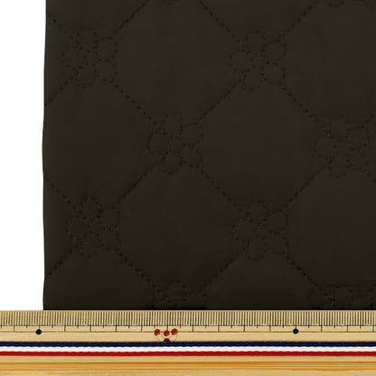 生地 『カジュアルキルトカットクロス フラワー小 約65×80cm ブラック CQ-CA-3BK』