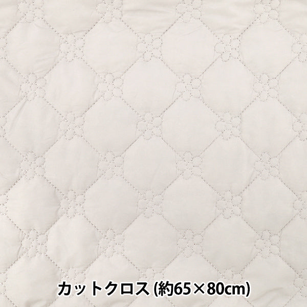 生地 『カジュアルキルトカットクロス フラワー小 約65×80cm ピンクベージュ CQ-CA-3PB』