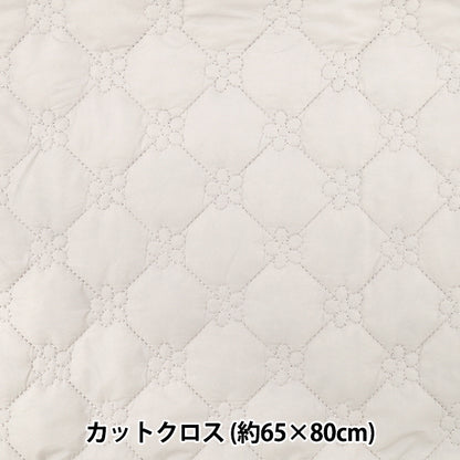 生地 『カジュアルキルトカットクロス フラワー小 約65×80cm ピンクベージュ CQ-CA-3PB』