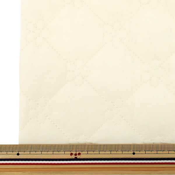 الأقمشة "النقبة غير الرسمية"قماش مقطوع زهرة صغيرة تقريبا. 65 × 80 سم أبيض CQ-CA-3WH"