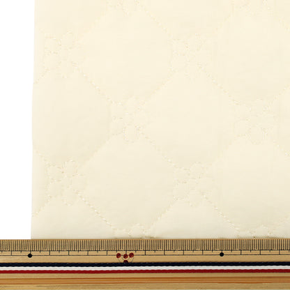 الأقمشة "النقبة غير الرسمية"قماش مقطوع زهرة صغيرة تقريبا. 65 × 80 سم أبيض CQ-CA-3WH"