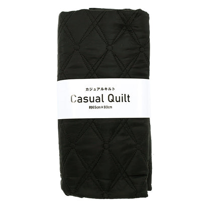 生地 『カジュアルキルトカットクロス ひし形 約65×80cm ブラック CQ-CA-5BK』