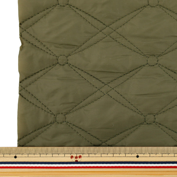 生地 『カジュアルキルトカットクロス ひし形 約65×80cm カーキ CQ-CA-5KH』