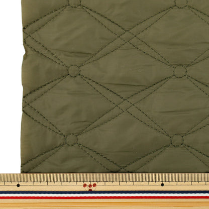 生地 『カジュアルキルトカットクロス ひし形 約65×80cm カーキ CQ-CA-5KH』