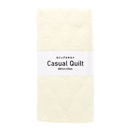 生地 『カジュアルキルトカットクロス ひし形 約65×80cm ホワイト CQ-CA-5WH』