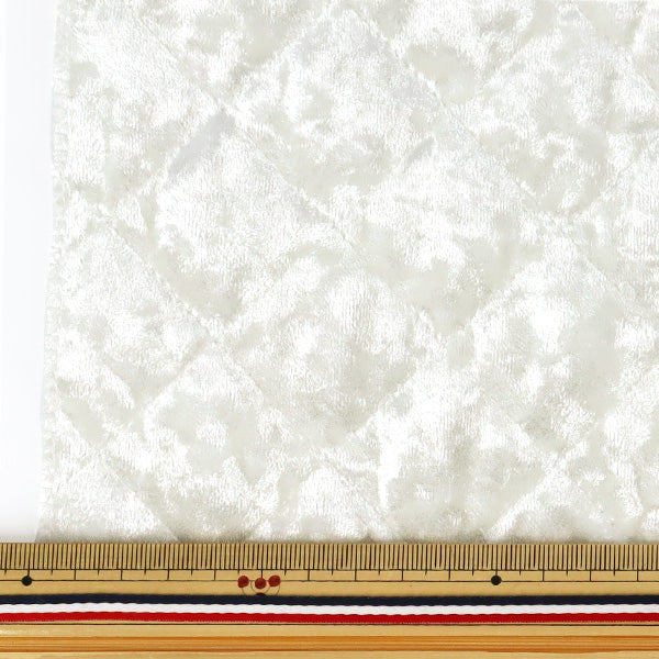 Fabric ``Velore quiltCut Cloth Approx. 65×50cm White CQ-VE-HW"