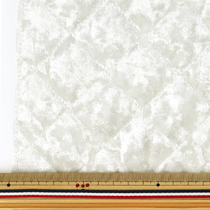 Fabric ``Velore quiltCut Cloth Approx. 65×50cm White CQ-VE-HW"