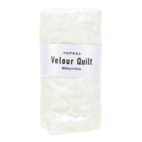 Fabric ``Velore quiltCut Cloth Approx. 65×50cm White CQ-VE-HW"
