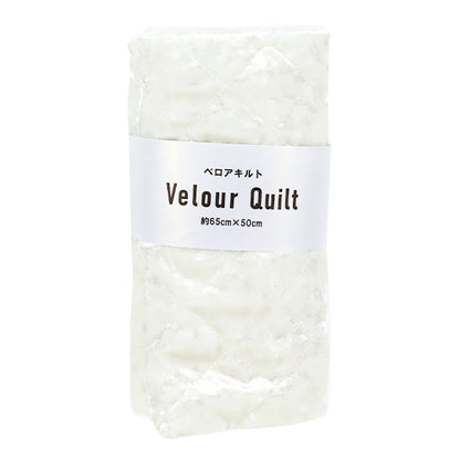 Fabric ``Velore quiltCut Cloth Approx. 65×50cm White CQ-VE-HW"