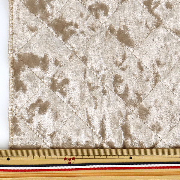 Fabric ``Velore quiltCut Cloth Approx. 65×50cm Greige CQ-VE-GRY"