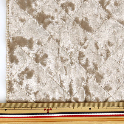 Fabric ``Velore quiltCut Cloth Approx. 65×50cm Greige CQ-VE-GRY"