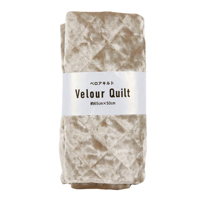 Fabric ``Velore quiltCut Cloth Approx. 65×50cm Greige CQ-VE-GRY"