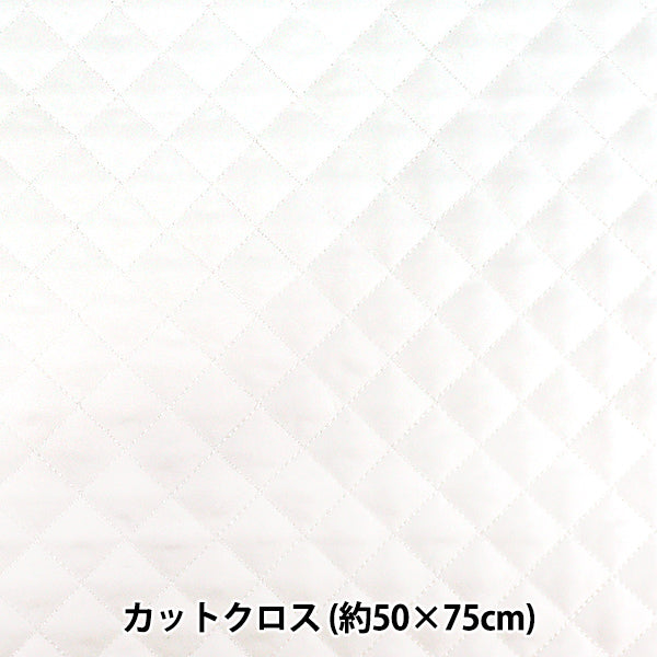 生地 『フィールコットキルト カットクロス ホワイト 約50×75cm C-QPPL-WH』 【ユザワヤオリジナル】