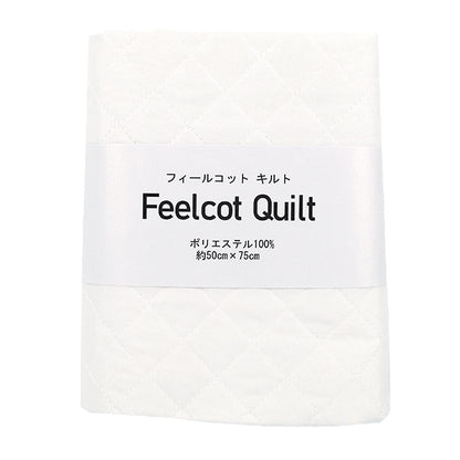 生地 『フィールコットキルト カットクロス ホワイト 約50×75cm C-QPPL-WH』 【ユザワヤオリジナル】