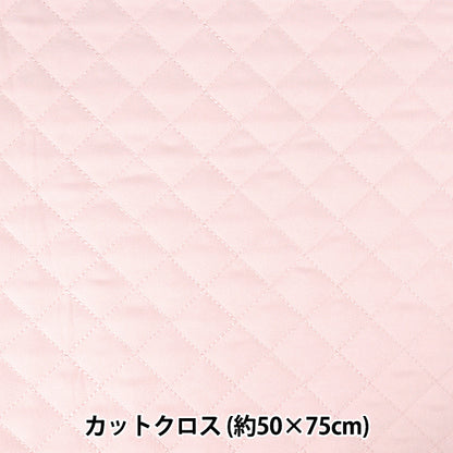 生地 『フィールコットキルト カットクロス ピンク 約50×75cm C-QPPL-PK』 【ユザワヤオリジナル】