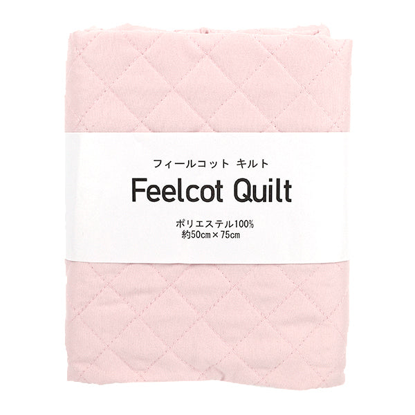 生地 『フィールコットキルト カットクロス ピンク 約50×75cm C-QPPL