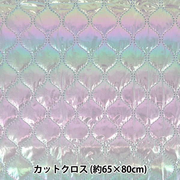 生地 『ユニコーンキルトカットクロス グレーひょうたん 約65×80cm CQUPEARL-GYHY』