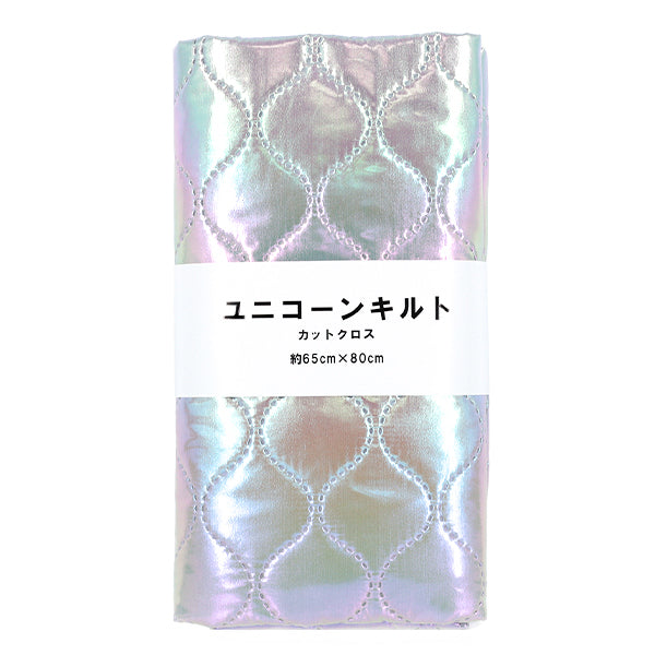 生地 『ユニコーンキルトカットクロス グレーひょうたん 約65×80cm CQUPEARL-GYHY』