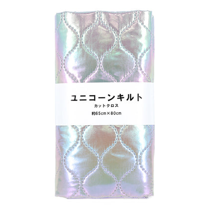 生地 『ユニコーンキルトカットクロス グレーひょうたん 約65×80cm CQUPEARL-GYHY』