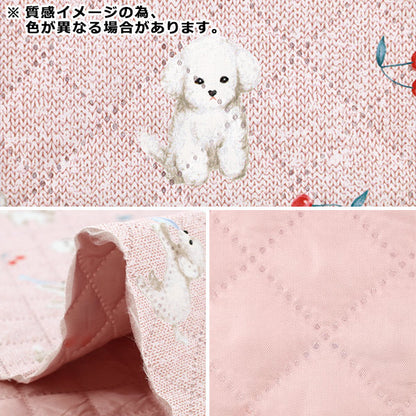生地 『すごく水をはじく抗菌防臭超撥水ポリエステルキルト トイプーブルー CQHP-DO-BL』