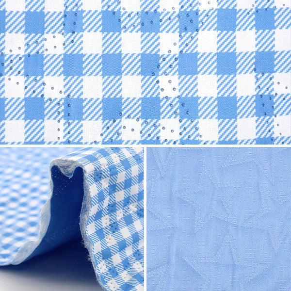 生地 『すごく水をはじく抗菌防臭超撥水リバーシブルキルト カットクロス 約128cm×80cm 無地サックス CQHP-PL-SA』