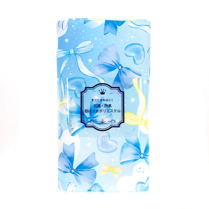 织物 "抗菌、除臭、拒水的超拒水聚酯 剪布 约135厘米×100厘米 丝带 蓝色C-HP-RI26-BL”