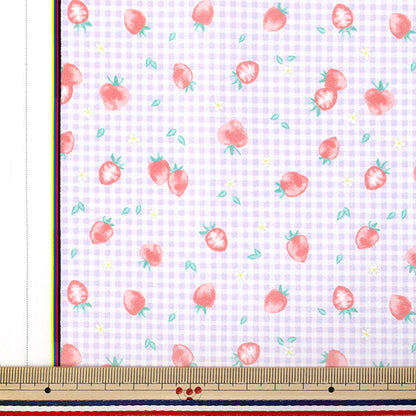 生地 『すごく水をはじく抗菌防臭超撥水ポリエステル カットクロス 約135cm×100cm ストロベリー パープル C-HP-ST-PU』