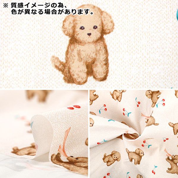 生地 『すごく水をはじく抗菌防臭超撥水ポリエステル カットクロス 約135cm×100cm トイプー オフホワイト C-HP-DO-OW』