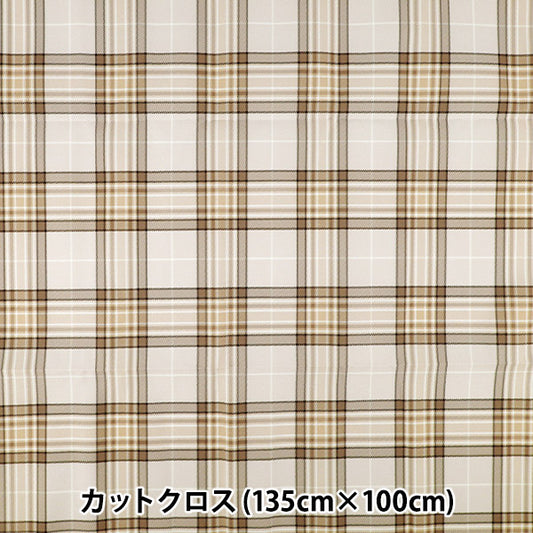 织物 "抗菌、除臭、拒水的超拒水聚酯 剪布 约 135 厘米 x 100 厘米 格子米色 C-HP-CH-BE”