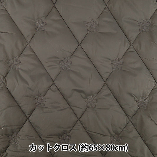 织物 "休闲被花小号 剪布 约65×80cm 木炭CQ-CA2-3CH”