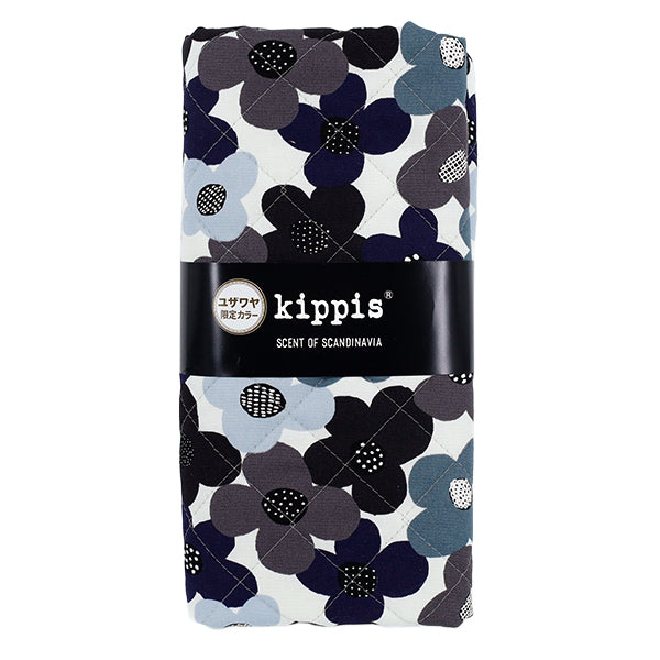 生地 『kippis (キッピス) オックスキルト カットクロス 約105×50cm 春 ネイビー CQKPO-57H』 【ユザワヤオリジナル】