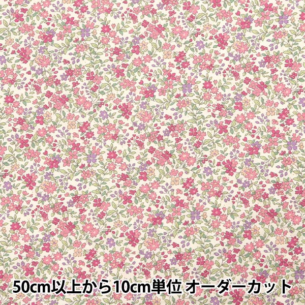 [Quantity from 5] Fabric "Broad quilt floral pattern pink QKTS2704-A" COTTON KOBAYASHI