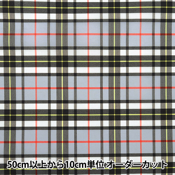 [Cantidad a partir de 5] Tela "Recubrimiento de tartán de nylon, gris x negro 3328-6"