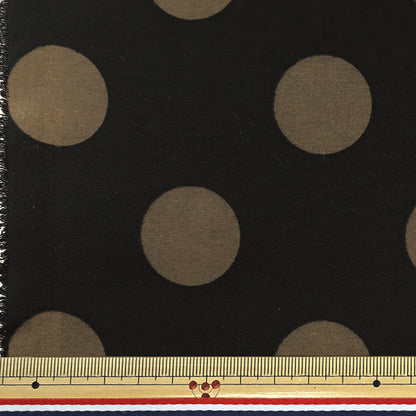 [الكمية من 5]الأقمشة "نايلونالتفتامطبعة نقاط منقطة أسود × بيج SG-4000-A"