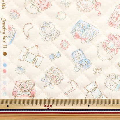 الأقمشة "قماش ملون"أكسفوردمربع المجوهرات مبطن قماش مقطوع تقريبا. 105 × 80 سم Qcocan-jew2na" KOKKA