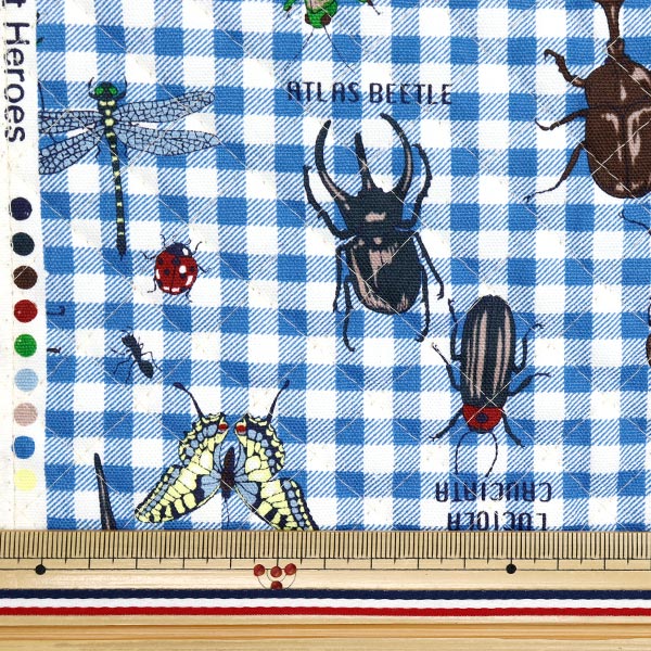 الأقمشة "قماش ملون"أكسفوردلحاف: أبطال الغابات قماش مقطوع تقريبا. 105 × 80 سم Qcocanhero-Blue" KOKKA