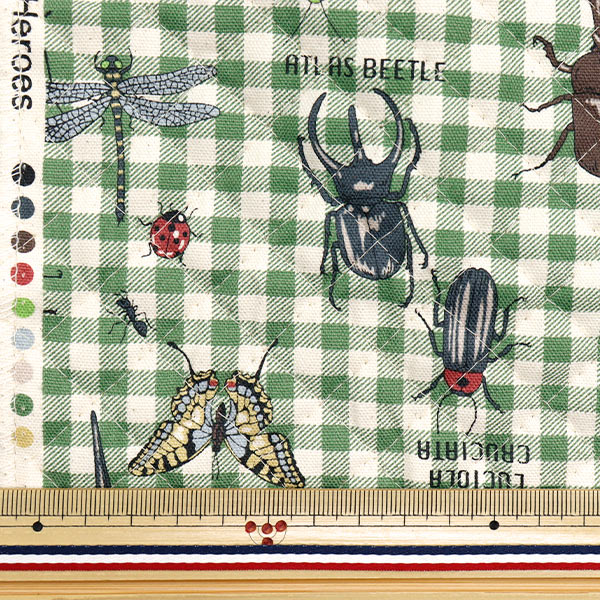 Fabric "Colorful Canvas"OxfordQuilt: Forest Heroes Cut Cloth Approx. 105 x 80cm Green QCOCANHERO-GR" KOKKA