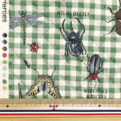 Fabric "Colorful Canvas"OxfordQuilt: Forest Heroes Cut Cloth Approx. 105 x 80cm Green QCOCANHERO-GR" KOKKA