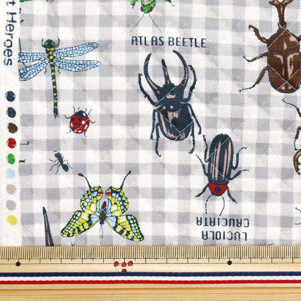 Fabric "Colorful Canvas"OxfordQuilt: Forest Heroes Cut Cloth Approx. 105 x 80cm Gray QCOCANHERO-GY" KOKKA