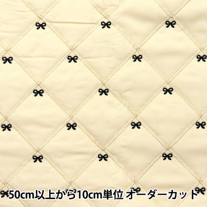 Stoff 『FarbbandStickeldeckeStoffstück Ca. 63 cm x 100 cm off-weiß C-HS2283-1ow"