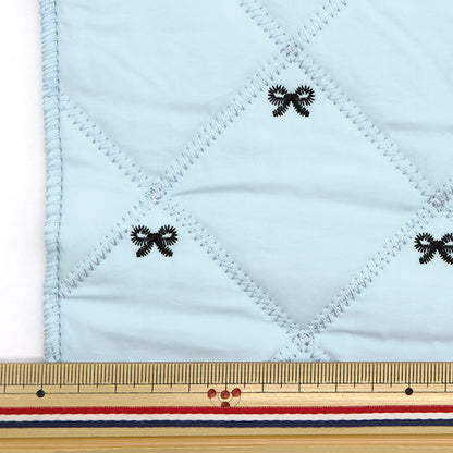 Fabric 『RibbonEmbroidery QuiltCut Cloth Approx. 63cm x 100cm Sax C-HS2283-3SA"