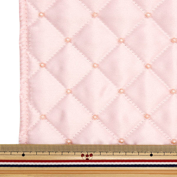 Stoff 『PerlenDeckeStoffstück Ca. 65 cm x 70 cm rosa C-HS"