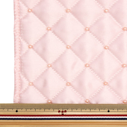 Stoff 『PerlenDeckeStoffstück Ca. 65 cm x 70 cm rosa C-HS"