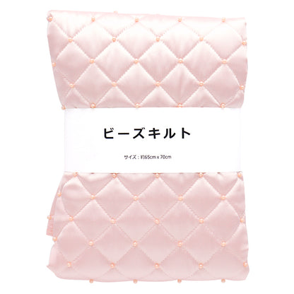 Stoff 『PerlenDeckeStoffstück Ca. 65 cm x 70 cm rosa C-HS"