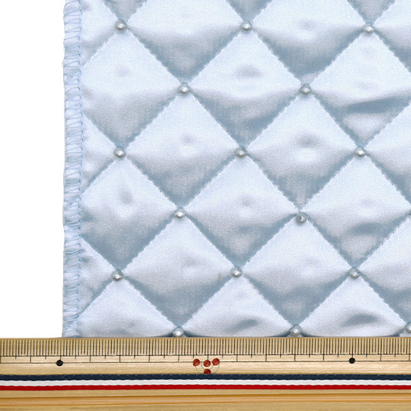 Tessuto 『PerlineTrapuntaPanno tagliato Ca. 65 cm x 70 cm azzurro c-hs"