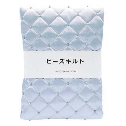 Tessuto 『PerlineTrapuntaPanno tagliato Ca. 65 cm x 70 cm azzurro c-hs"